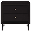 Pemberly Row Modern Rubberwood and MDF Nightstand in Cappuccino
