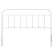 Pemberly Row Modern Farmhouse Twin Metal Spindle Headboard in White