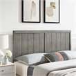 Pemberly Row Twin Modern Rubberwood and MDF Headboard in Gray