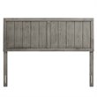 Pemberly Row Twin Modern Rubberwood and MDF Headboard in Gray