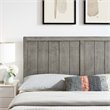 Pemberly Row Twin Modern Rubberwood and MDF Headboard in Gray