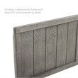 Pemberly Row Twin Modern Rubberwood and MDF Headboard in Gray