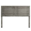 Pemberly Row Full Modern Rubberwood and MDF Headboard in Gray