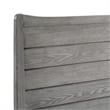 Pemberly Row Queen Rubberwood and MDF Wood Platform Bed in Gray