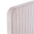 Pemberly Row Channel Tufted Performance Velvet Full Platform Bed in Pink