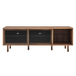 Pemberly Row MDF Particleboard TV and Record Stand for TVs up to 65