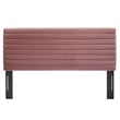Pemberly Row Modern Performance Velvet Full/Queen Headboard in Dusty Rose