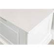 Pemberly Row Backless Wood Corner Breakfast Nook with Storage in White