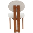 Pemberly Row Mid-Century Cream Boucle Fabric Dining Chair (Set of 2)