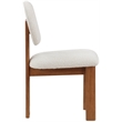 Pemberly Row Mid-Century Cream Boucle Fabric Dining Chair (Set of 2)