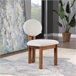 Pemberly Row Mid-Century Cream Boucle Fabric Dining Chair (Set of 2)