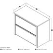 Pemberly Row 2 Drawer Lateral File Cabinet in Antigua and Black