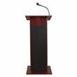 Pemberly Row 30W Apm Modern Wood Power Plus Lectern in Mahogany