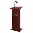 Pemberly Row 30W Apm Modern Wood Power Plus Lectern in Mahogany
