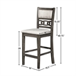 Pemberly Row Modern 5-Piece Transitional Wood Dining Set in Gray