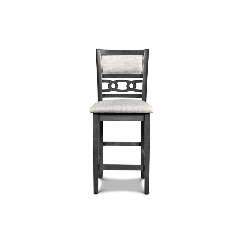 Pemberly Row Modern 5-Piece Transitional Wood Dining Set in Gray