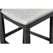 Pemberly Row Modern 5-Piece Transitional Wood Dining Set in Gray