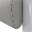 Pemberly Row Modern Waiting Room Guest Chair in Light Gray Vinyl