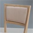 Pemberly Row Pad Back Wood Set of Two Folding Chairs in Graywash