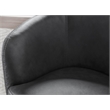 Pemberly Row Vintage Slate All Italian Leather Swivel Club Chair