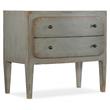Pemberly Row Modern Bedroom Two-Drawer Nightstand - Speckled Gray