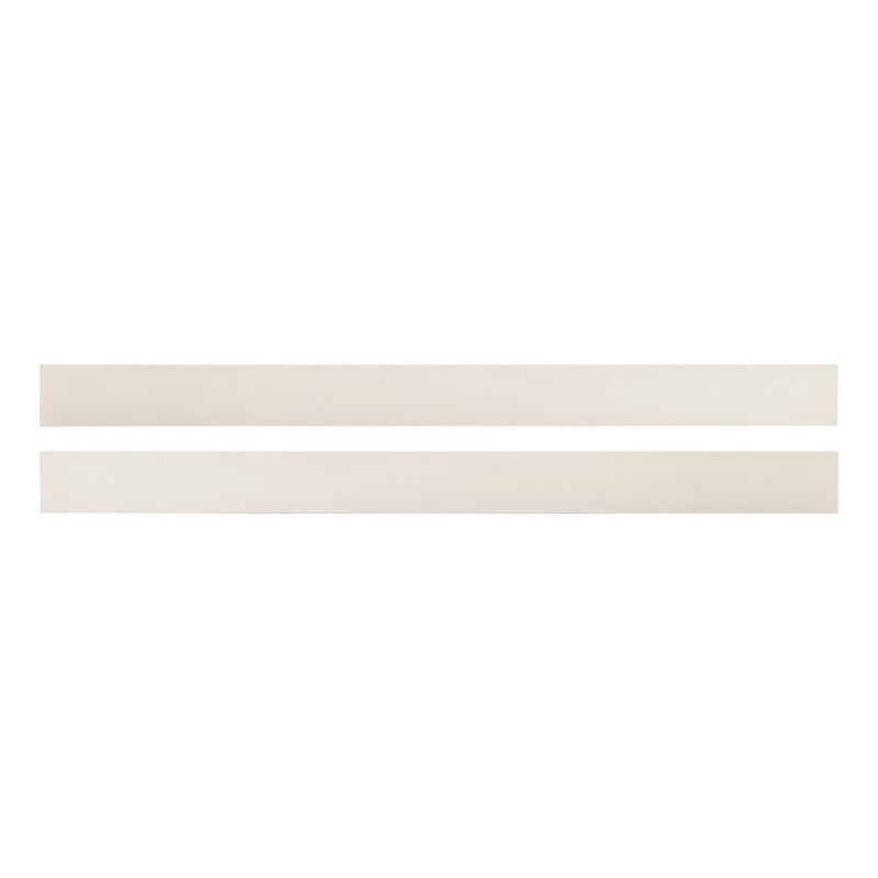 Pemberly Row Traditional Full Size Bed Rails - Brushed White Finish