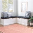 Pemberly Row 5 Piece Polyester Cushion/Pillow Set for Nook in Black