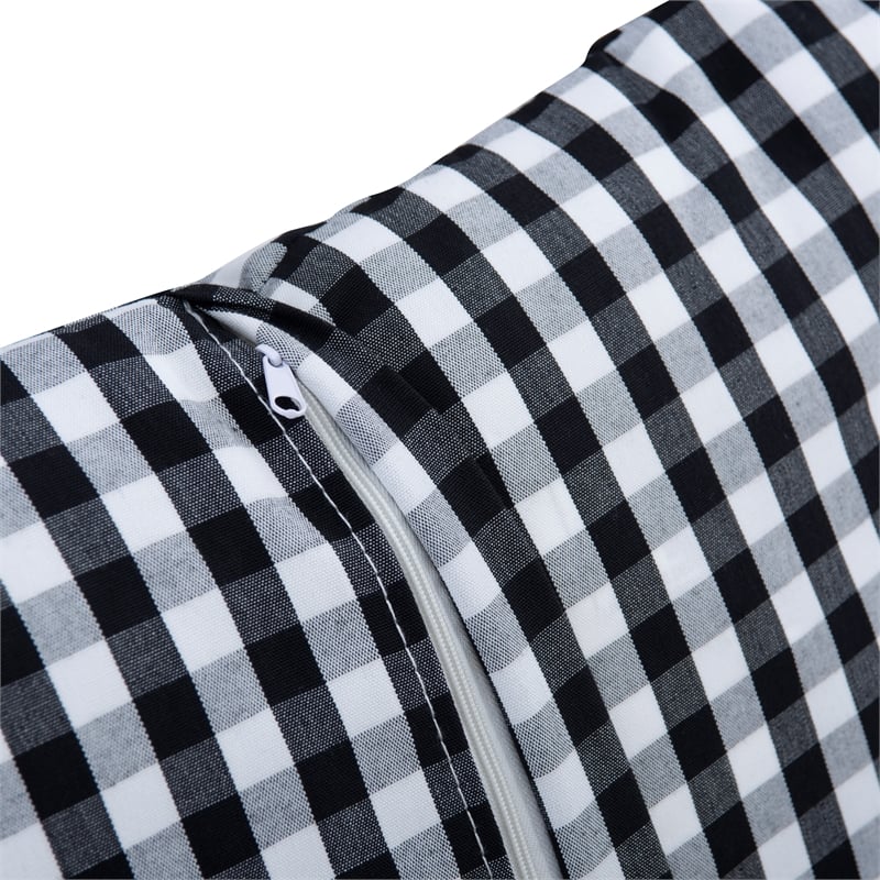 Pemberly Row 5 Piece Polyester Cushion/Pillow Set for Nook in Black