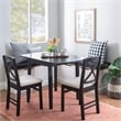 Pemberly Row 5 Piece Polyester Cushion/Pillow Set for Nook in Black