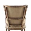 Pemberly Row Two-tone Wingback Accent Chair in Distressed Oak Finish