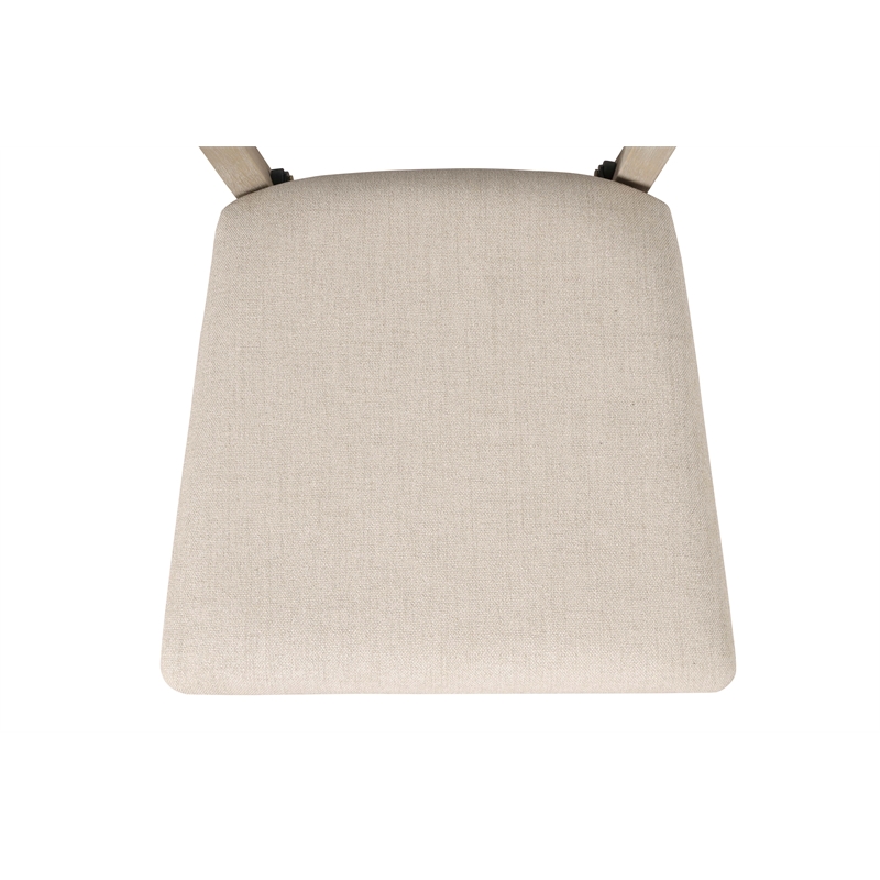 Pemberly Row Mission Back Wood Set of Two Folding Chairs in Graywash