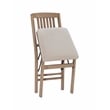 Pemberly Row Mission Back Wood Set of Two Folding Chairs in Graywash