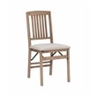 Pemberly Row Mission Back Wood Set of Two Folding Chairs in Graywash