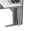 Pemberly Row 2 Person L Cubicle Desk Set in Pure White - Engineered Wood