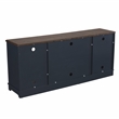 Pemberly Row 70 in. TV Stand Media Console for TV up to 75 in. - Navy Blue