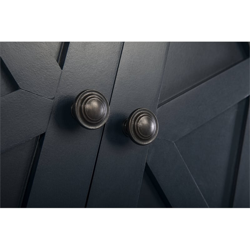 Pemberly Row 70 in. TV Stand Media Console for TV up to 75 in. - Navy Blue