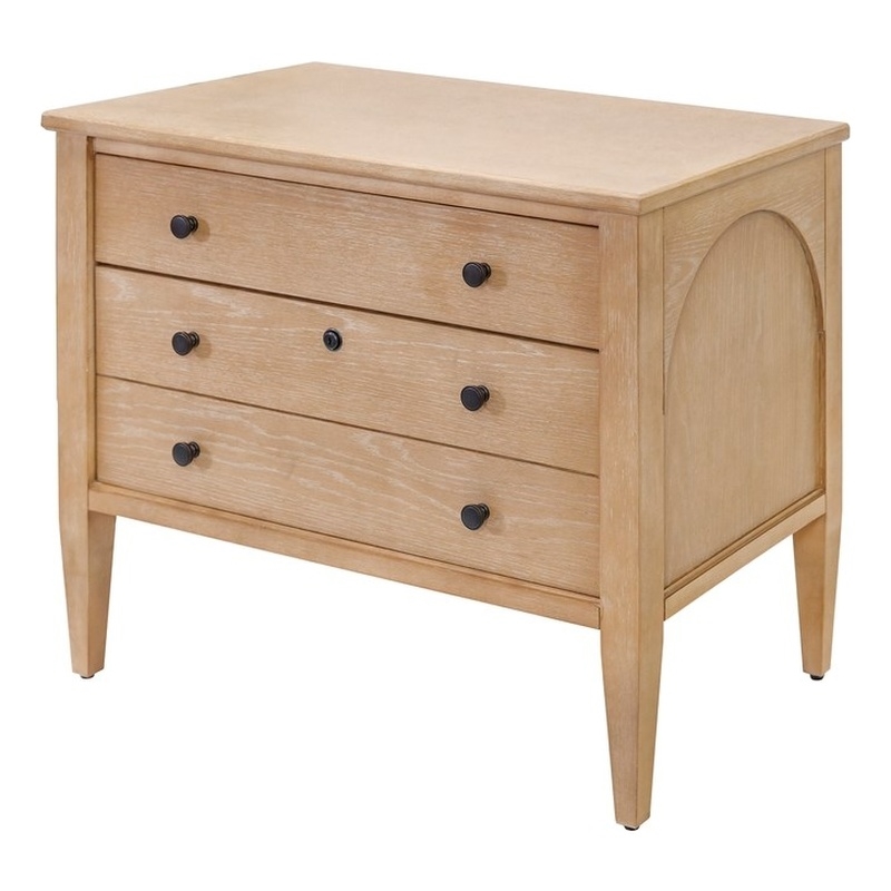Pemberly Row Wood Lateral Filing Cabinet Storage with Drawers in Light Brown