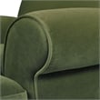 Pemberly Row Contemporary Solid Hardwood Chair in Olive Green