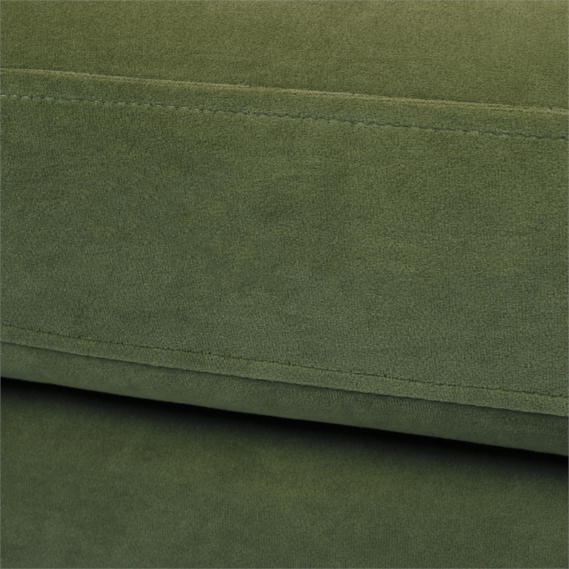 Pemberly Row Contemporary Solid Hardwood Chair in Olive Green