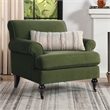 Pemberly Row Contemporary Solid Hardwood Chair in Olive Green