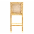 Pemberly Row Contemporary Natural Rattan Veneer Counter Stool