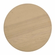Pemberly Row Contemporary Oak Wood Round Entry Table in Natural