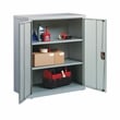 Pemberly Row 3 Shelf Welded Metal Storage Cabinet in Light Gray