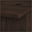 Pemberly Row 72W L Shaped Desk with Drawers in Black Walnut - Engineered Wood