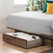 Pemberly Row 4 PC Set of Queen Platform with Dresser & 2 Nightstands - Walnut