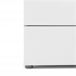 Pemberly Row 2PC Set with 1 Double Dresser and 1 Chest in Oak and White Gloss