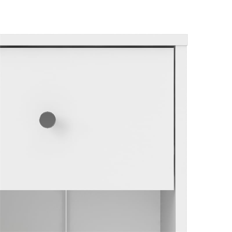 Pemberly Row 4 Pieces Set of Modern Wood Bedroom Furniture in White Finish