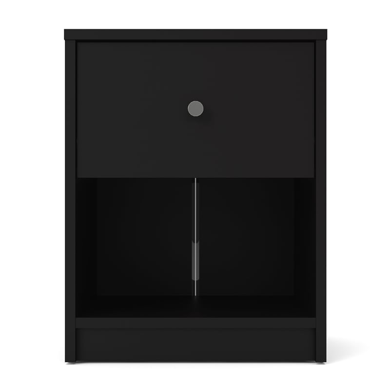 Pemberly Row 2 Piece Nightstand and Dresser Bedroom Set in Black