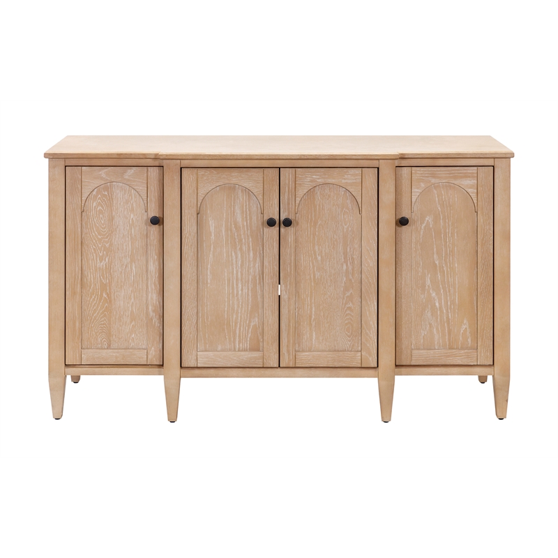 Pemberley Row Wood Light Brown Console Rectangular Fully Assembled