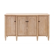 Pemberley Row Wood Light Brown Console Rectangular Fully Assembled